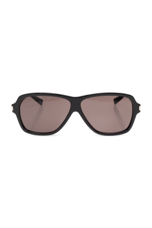 サングラス BOTTEGA VENETA SUN GLASS (821514V2Q30 1230) Bottega Veneta® Ultrathin Squared Sunglasses in Black/black